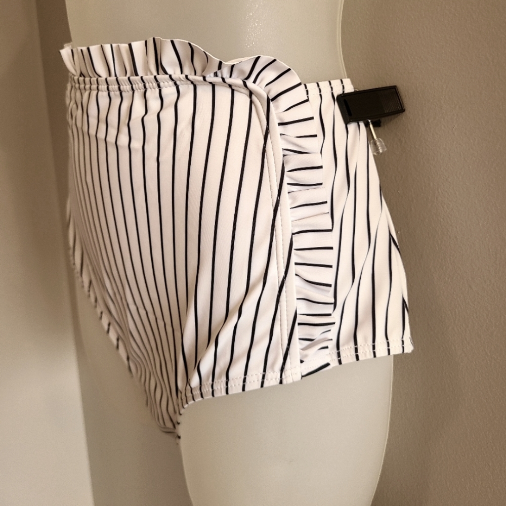 High Wasted Ruffle Bikini Bottoms